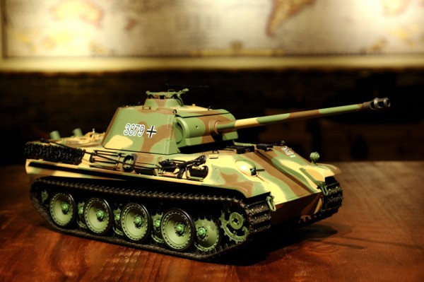 RC Panzer "Panther G" Heng Long 1:16 mit Rauch&Sound und Stahlgetriebe - 2,4Ghz -V 7.0