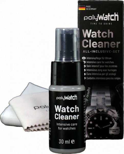 POLYWATCH Watch Cleaner Intensivpflege für Uhren All-Inclusive Set für die schnelle und einfache Rei