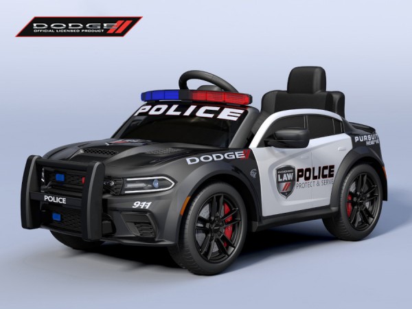 Kinderfahrzeug - Elektro Auto "Dodge Polizei" lizenziert - 12V Akku,2 Motoren- 2,4Ghz Fernsteuerung,