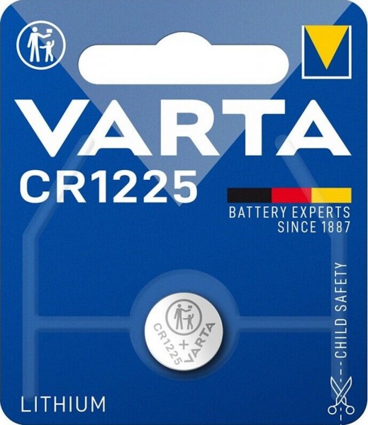 Varta CR1225 Lithium Knopfzelle 3V 1er Blister CR 1225 6225 CR1225