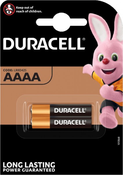 Duracell Specialty Alkaline AAAA Batterien 1,5 V 567 mAh 2er Blister LR8D425 MX2500
