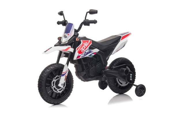 Elektro Kindermotorrad "Aprilia RX" - Lizenziert - 12V - 2 Motoren - MP3 + Leder + EVA