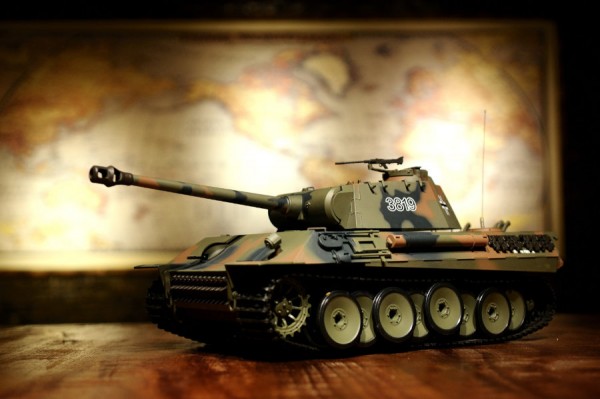 RC Panzer "German Panther" 1:16 Heng Long -Rauch&Sound+Stahlgetriebe und 2,4Ghz - V7.0 - Pro Modell