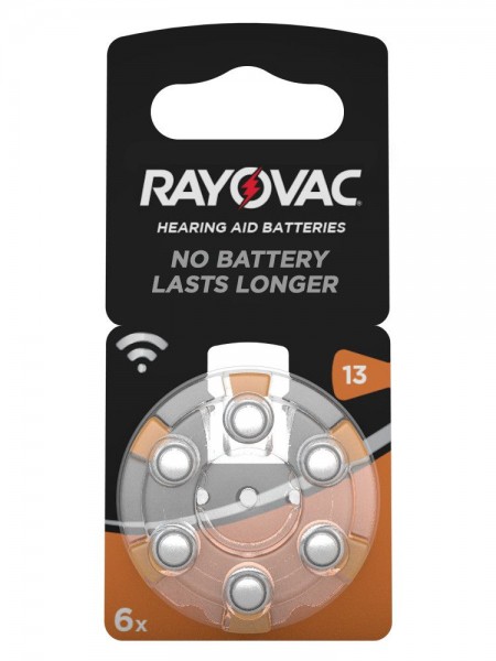 Rayovac Acoustic Special Gr. 13 Hörgerätebatterien 6er Blister PR48 Orange 1,45V 4606