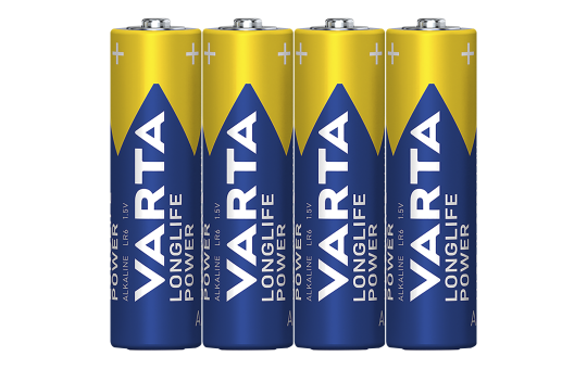 Mignon-Batterie VARTA ''Longlife Power'' Alkaline, Typ AA, LR06, 1,5V, 4er Pack
