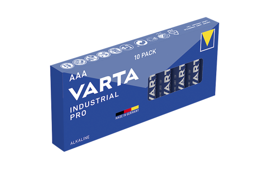 Micro-Batterie VARTA ''Industrial Pro'' Alkaline, Typ AAA, LR03, 1,5V, 10-Pack