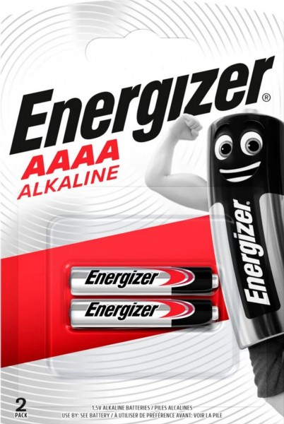 Energizer AAAA Batterie 2er Blister Pack Piccolo 1,5V MN2500 25A LR61 E96 LR8D425 Alkaline 638912