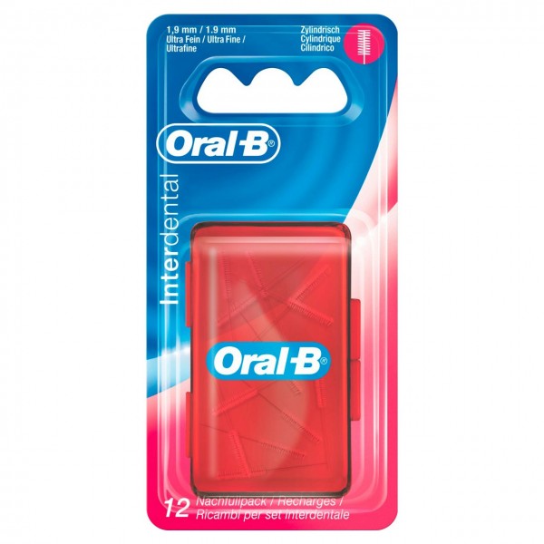 Oral-B 50x 12er Pack Interdentalbürsten ID Nachfüllpack Ultra Fein 1,9 mm